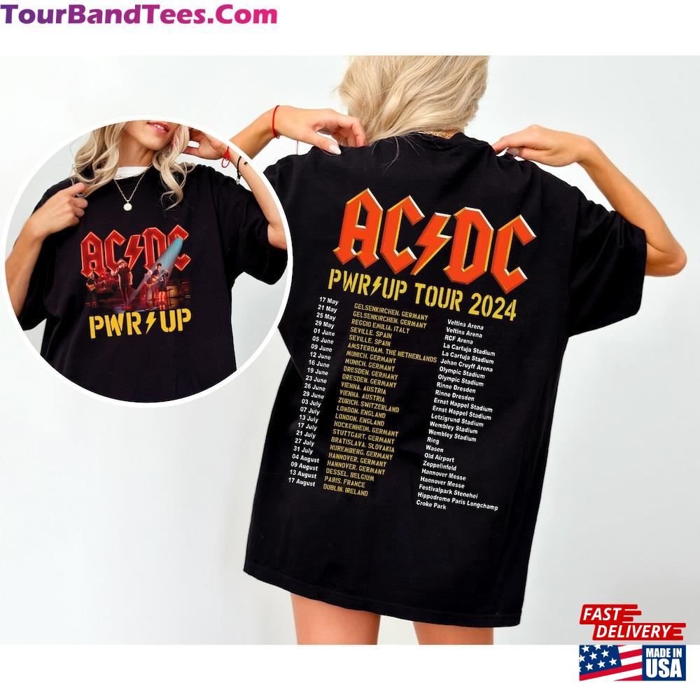 Acdc Band Shirt Ac Dc Rock Music Pwr Up Sweatshirt T-Shirt 29Uf117630 – Utopia Fashion