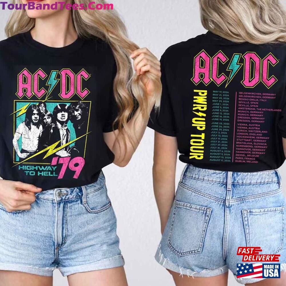 Acdc Band World Tour Double Sided Shirt Rock Pwr Up Fan Hoodie Unisex 29Uf112967 – Utopia Fashion