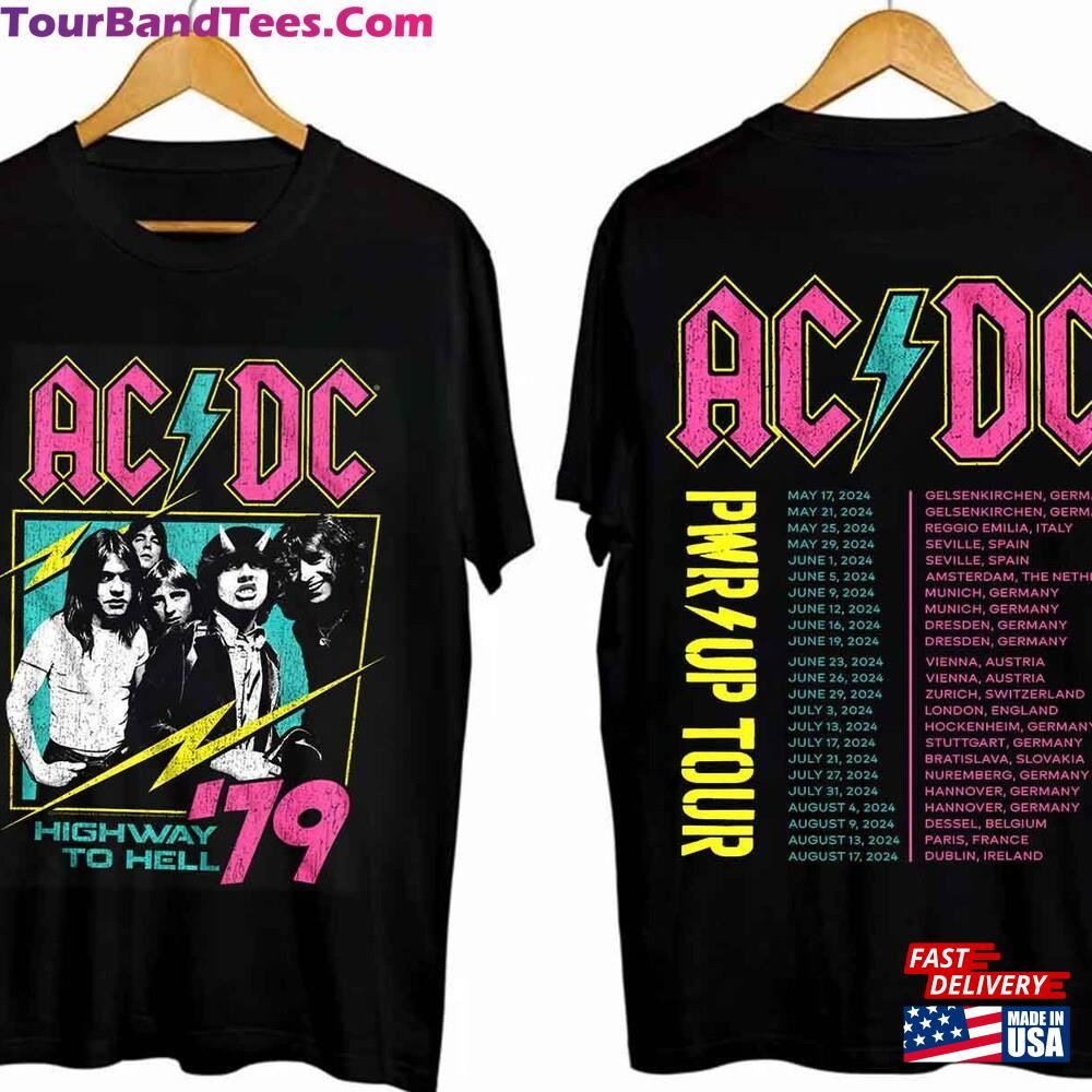 Acdc Band World Tour Double Sided Shirt Rock Pwr Up Fan Hoodie Unisex 29Uf112967 – Utopia Fashion