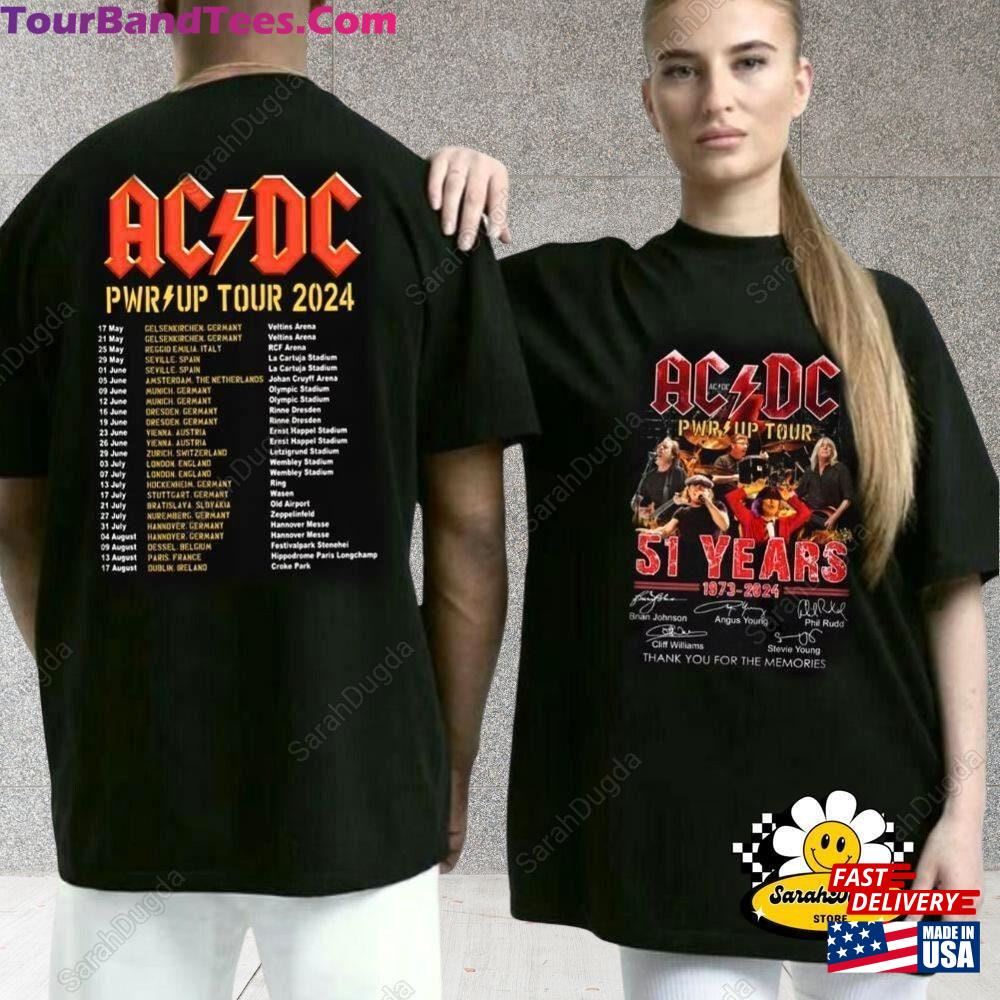 Acdc Pwr Up Tour Shirt Rock Tee T-Shirt Hoodie 29Uf106596 – Utopia Fashion