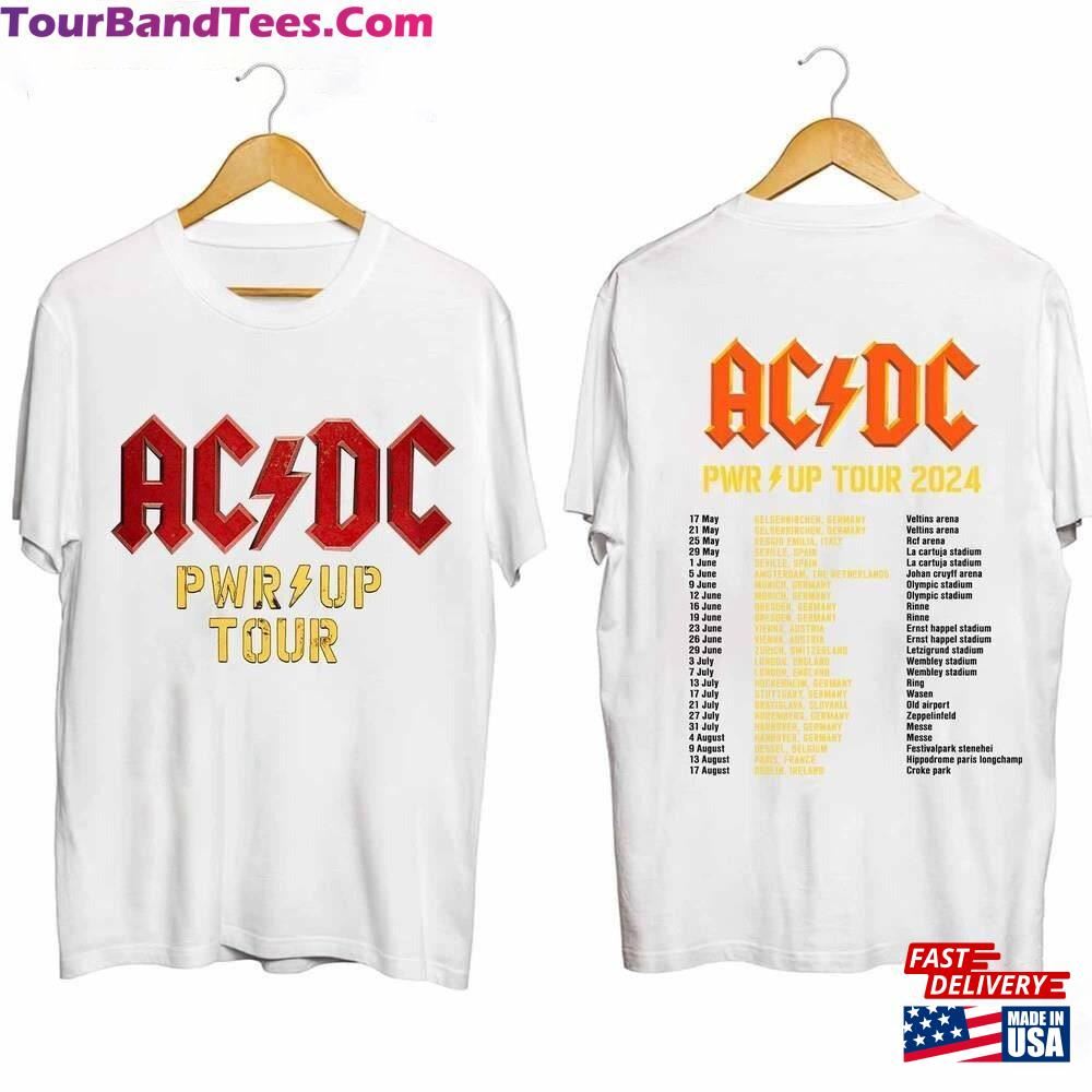 Acdc Pwr Up World Tour Shirt Rock Band Classic Unisex 29Uf097262 – Utopia Fashion