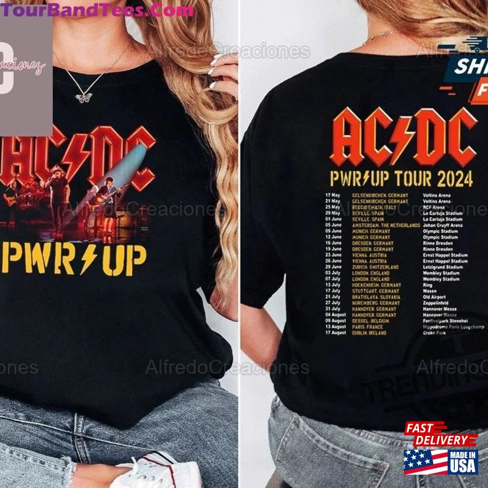 Acdc Pwr Up World Tour Shirt Rock Band Hoodie Classic 29Uf106160 – Utopia Fashion