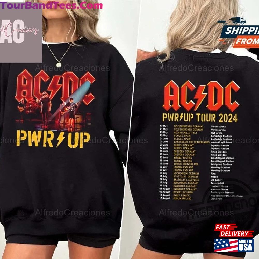 Acdc Pwr Up World Tour Shirt Rock Band Hoodie Classic 29Uf106160 – Utopia Fashion