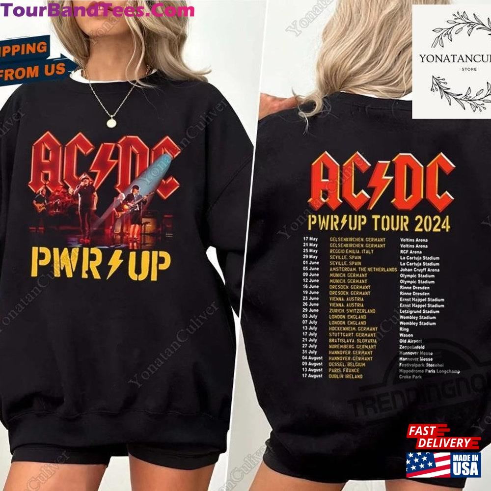 Acdc Pwr Up World Tour T-Shirt Rock Band Shirt Classic 29Uf096967 – Utopia Fashion