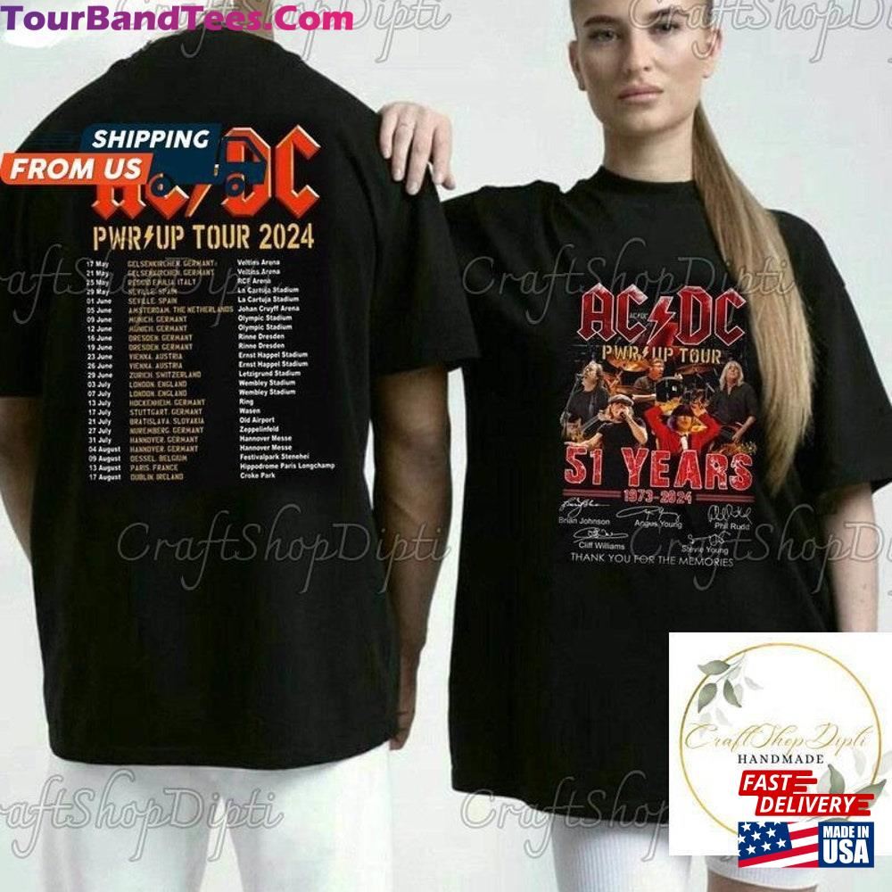 Acdc Pwr Up World Tour Years Shirt Sweatshirt Rock And Roll Hoodie Unisex T-Shirt 29Uf102130 – Utopia Fashion