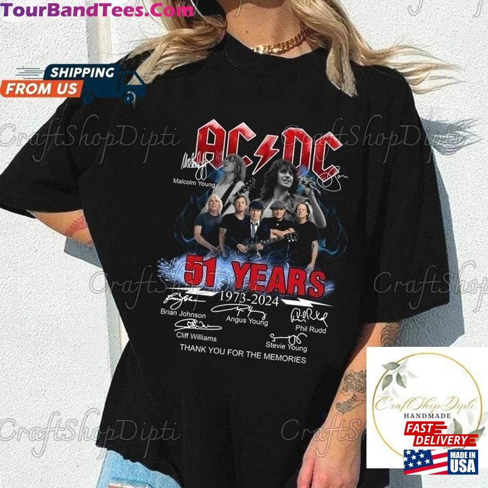 Acdc Pwr Up World Tour T-Shirt 51St Anniversary Signatures Shirt Hoodie Sweatshirt 29Uf102333 – Utopia Fashion