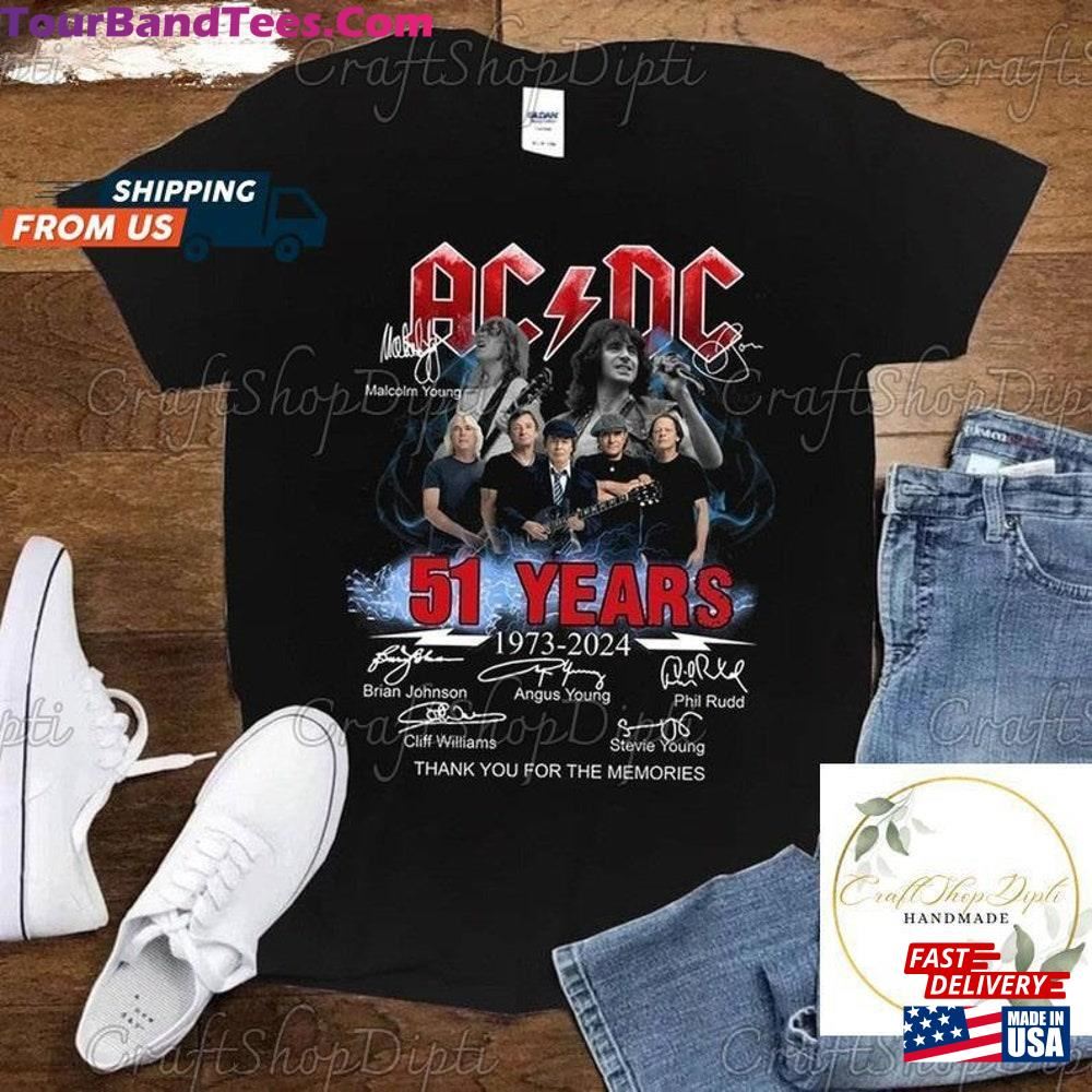 Acdc Pwr Up World Tour T-Shirt 51St Anniversary Signatures Shirt Hoodie Sweatshirt 29Uf102333 – Utopia Fashion