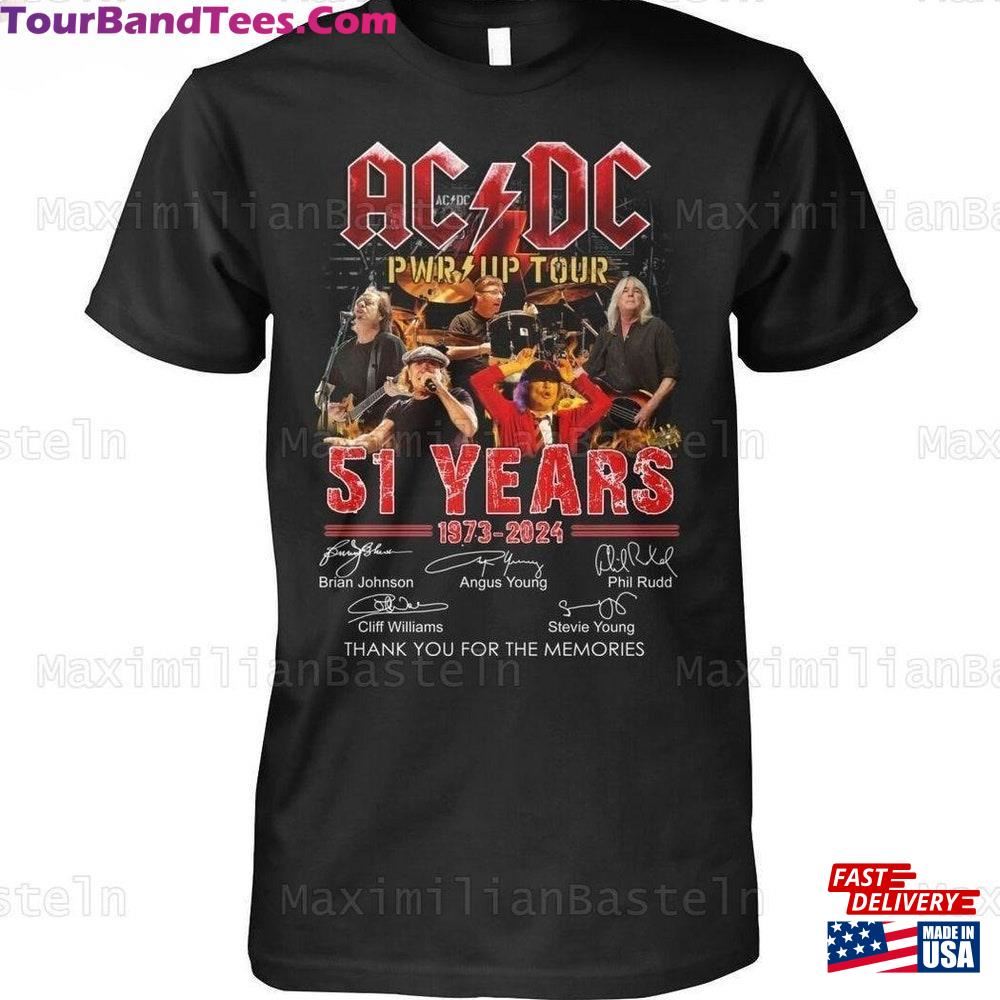 Acdc T-Shirt Pwr Up World Tour Shirt Rock Band Hoodie Unisex 29Uf117063 – Utopia Fashion