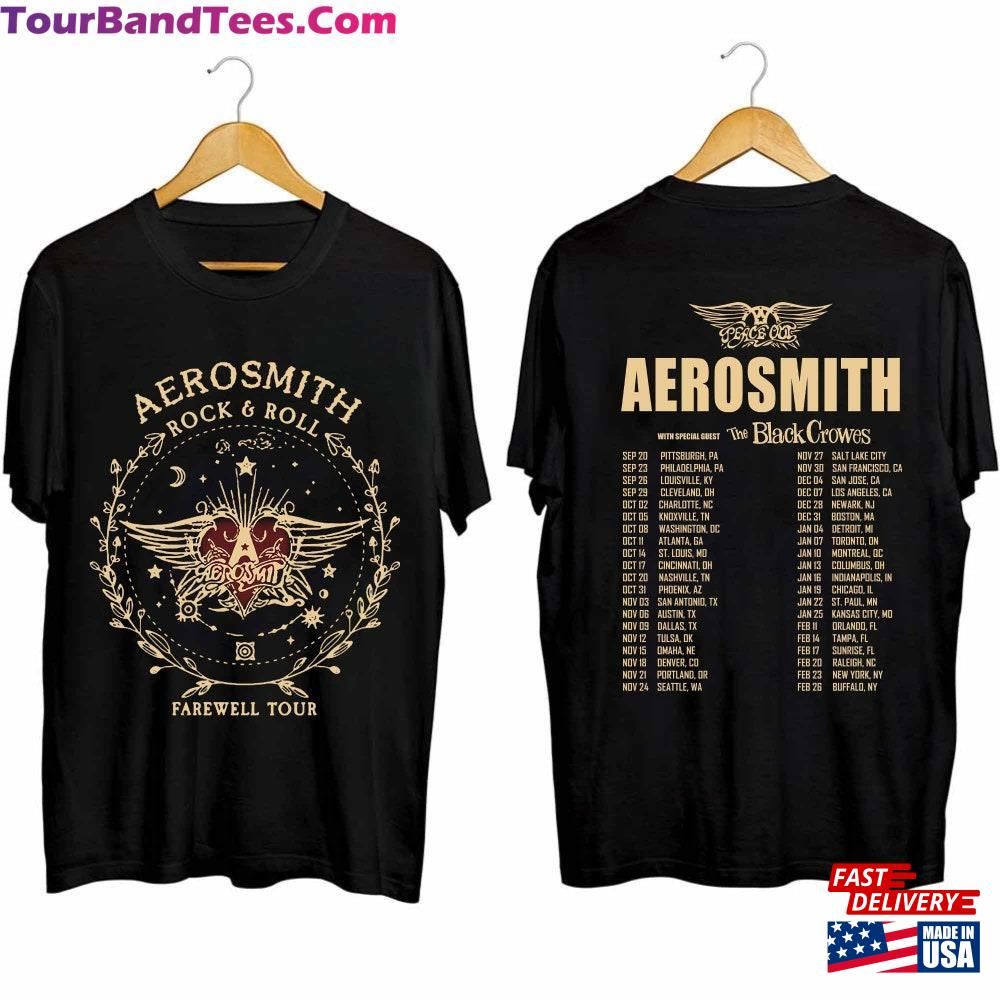 Aerosmith North American Farewell Tour Shirt Band Fan Classic T-Shirt 29Uf092799 – Utopia Fashion