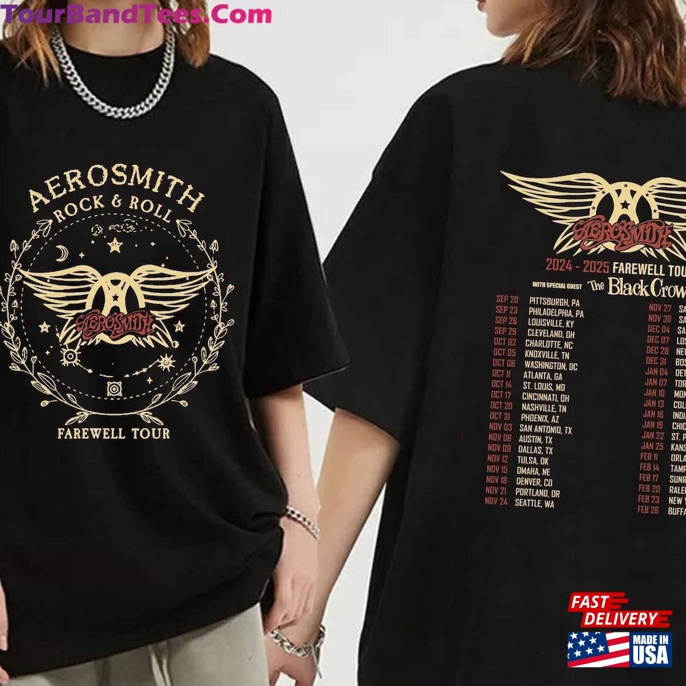 Aerosmith North American Farewell Tour Shirt Band Fan T-Shirt Unisex 29Uf096788 – Utopia Fashion