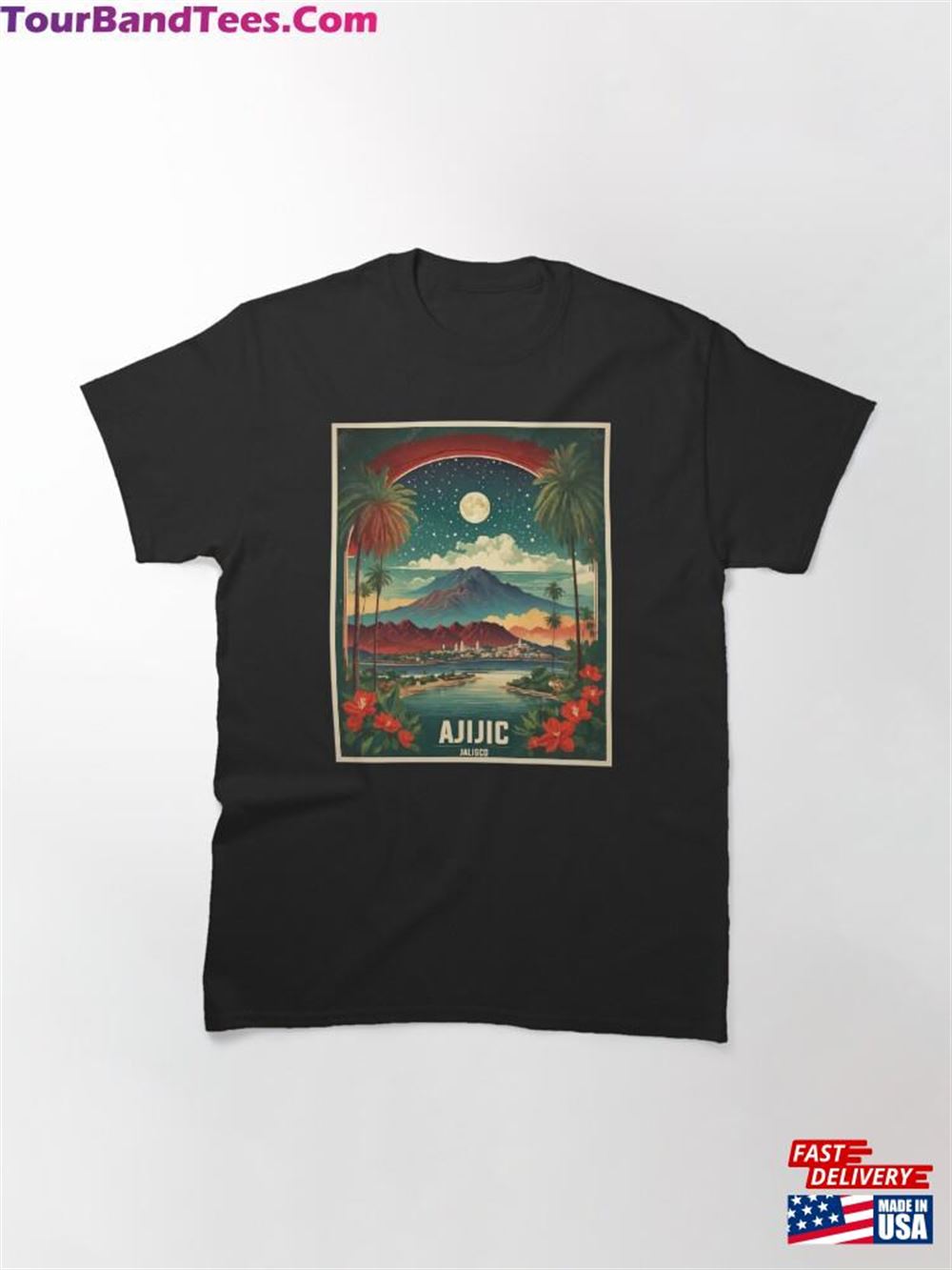 Ajijic Jalisco Starry Night Mexico Vintage Travel Tourism Classic T-Shirt Sweatshirt 29Uf111897 – Utopia Fashion