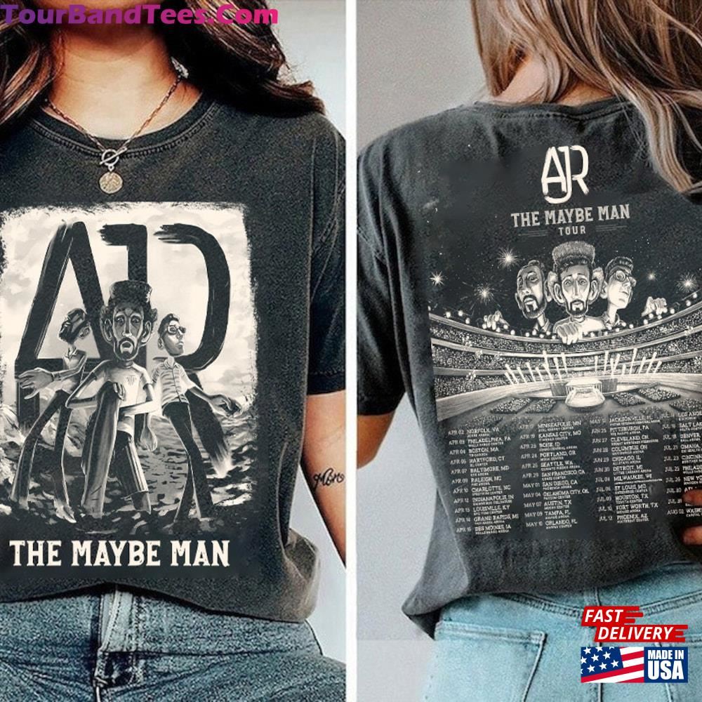 Ajr The Maybe Man Tour Two Sided Shirt Band Fan Unisex T-Shirt 29Uf117580 – Utopia Fashion