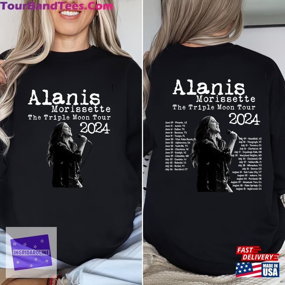 Alanis Morissette The Triple Moon Tour Shirt Concert Merch Classic T-Shirt 29Uf111995 – Utopia Fashion