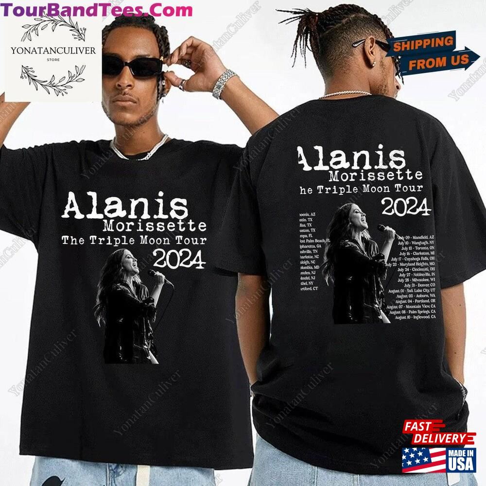 Alanis Morissette The Triple Moon Tour Shirt Concert Merch Unisex T-Shirt 29Uf106774 – Utopia Fashion