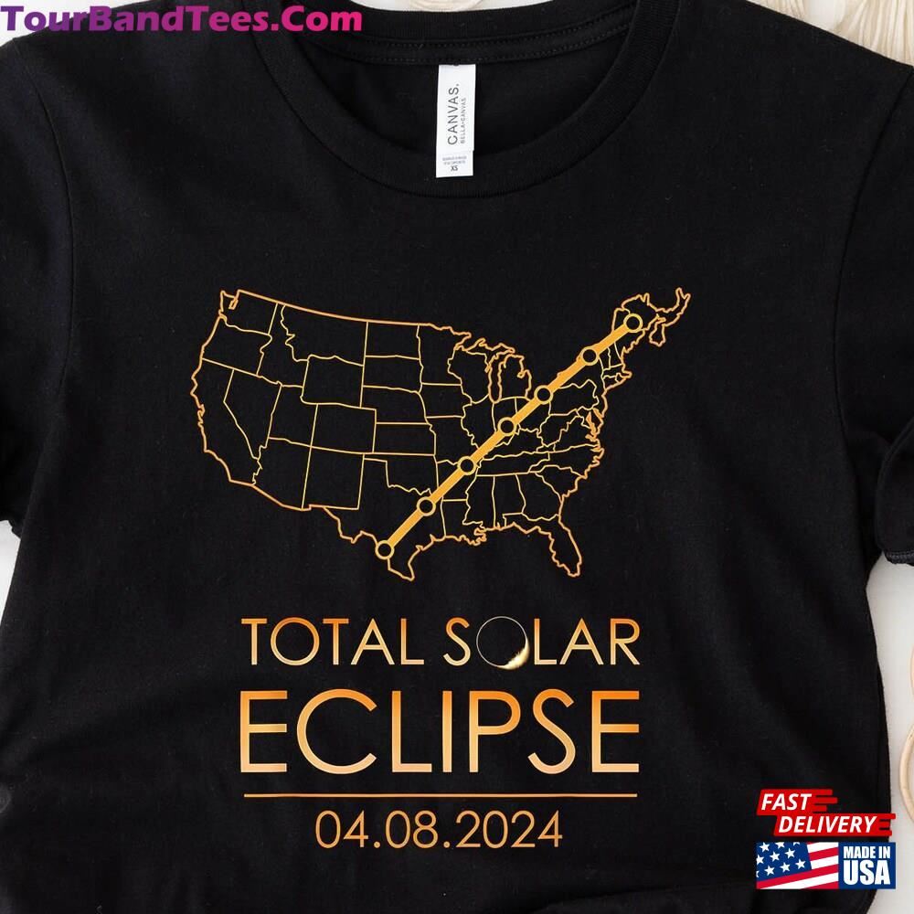 America Eclipse Tour Shirt Us Route Tee T-Shirt Classic 29Uf112452 – Utopia Fashion