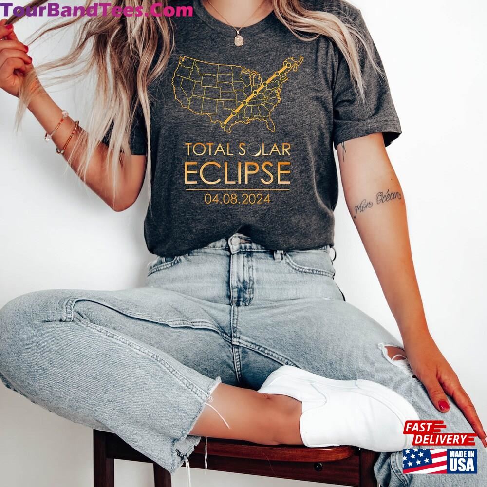 America Eclipse Tour Shirt Us Route Tee T-Shirt Classic 29Uf112452 – Utopia Fashion