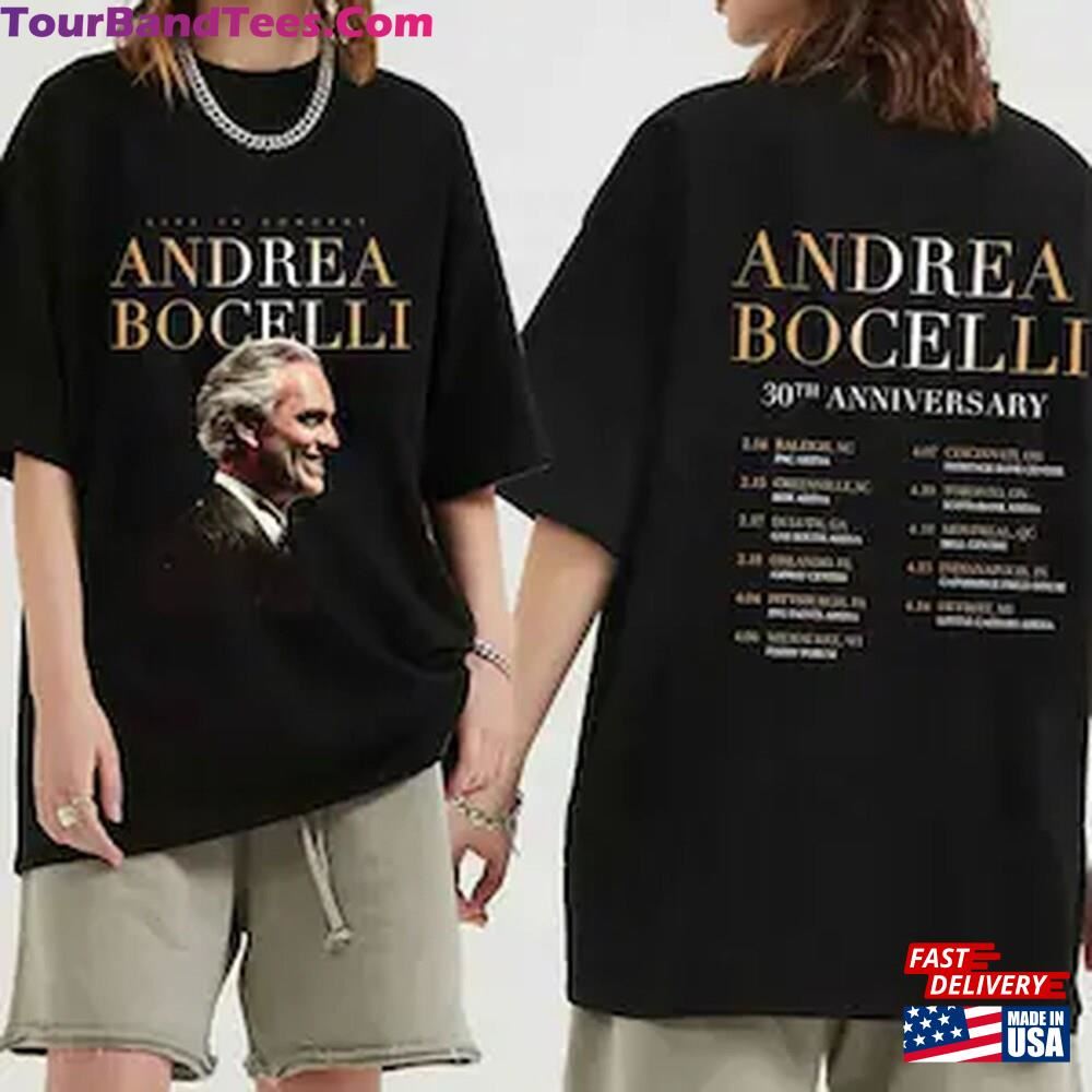 Andrea Bocelli Tour Shirt 30Th Anniversary Fan Hoodie T-Shirt 29Uf106850 – Utopia Fashion