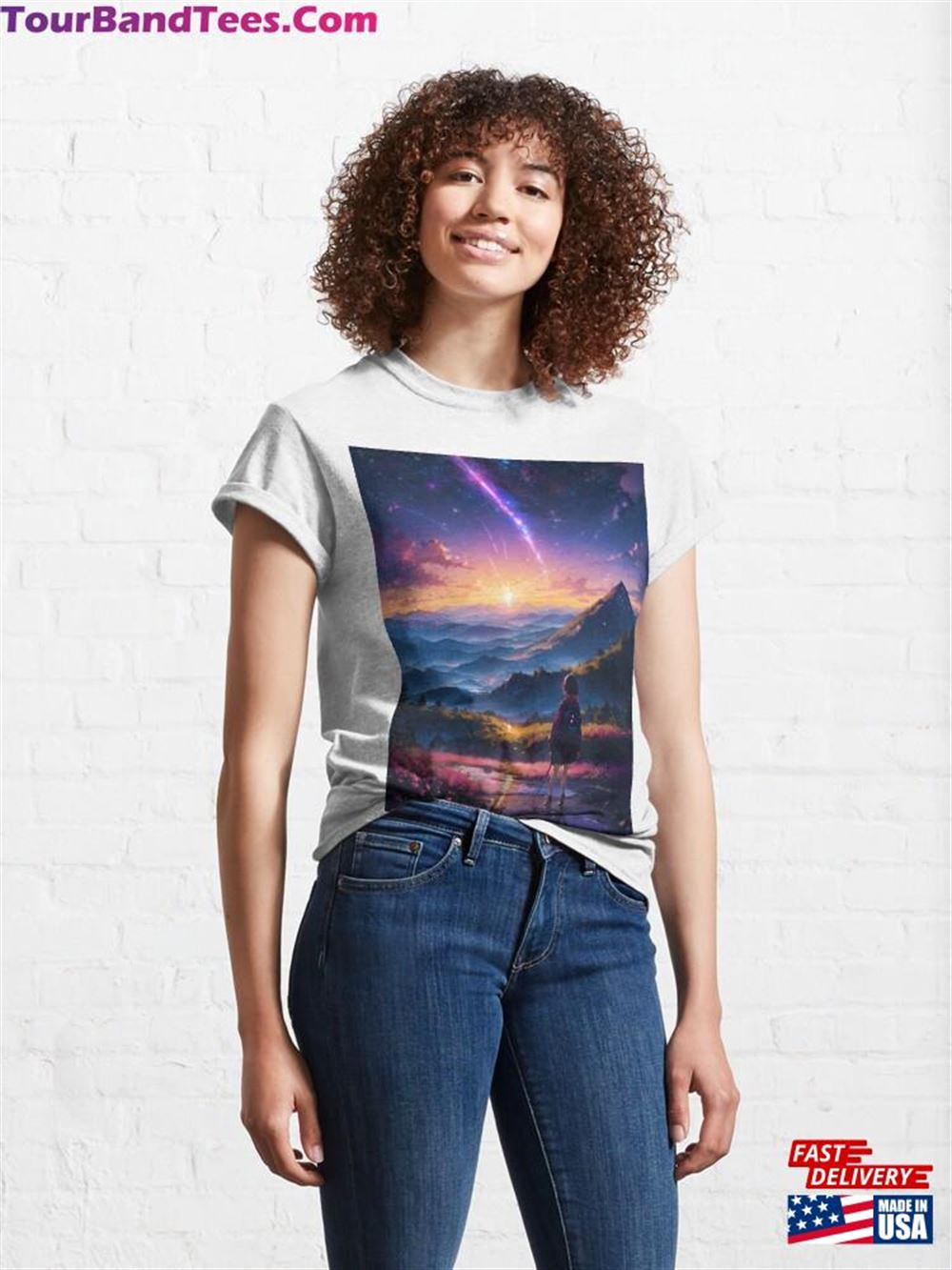 Anime Mountain Sunset Classic T-Shirt Unisex 29Uf111911 – Utopia Fashion