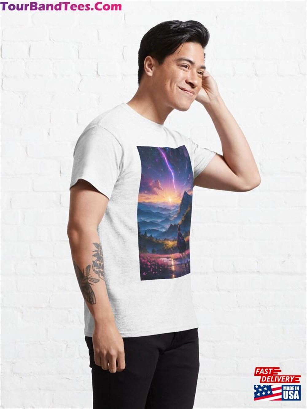 Anime Mountain Sunset Classic T-Shirt Unisex 29Uf111911 – Utopia Fashion