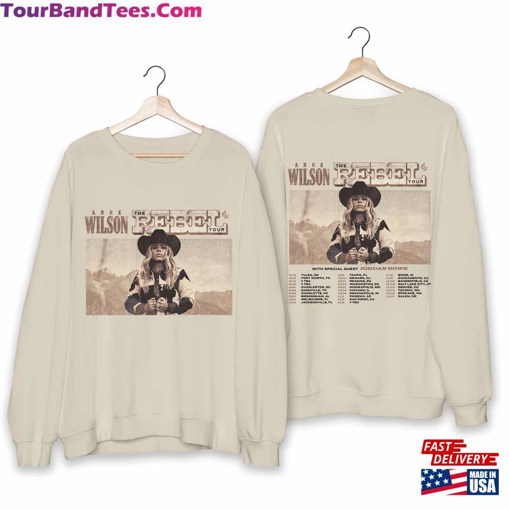 Anne Wilson The Rebel Tour Shirt Country Music Sweatshirt T-Shirt 29Uf106880 – Utopia Fashion