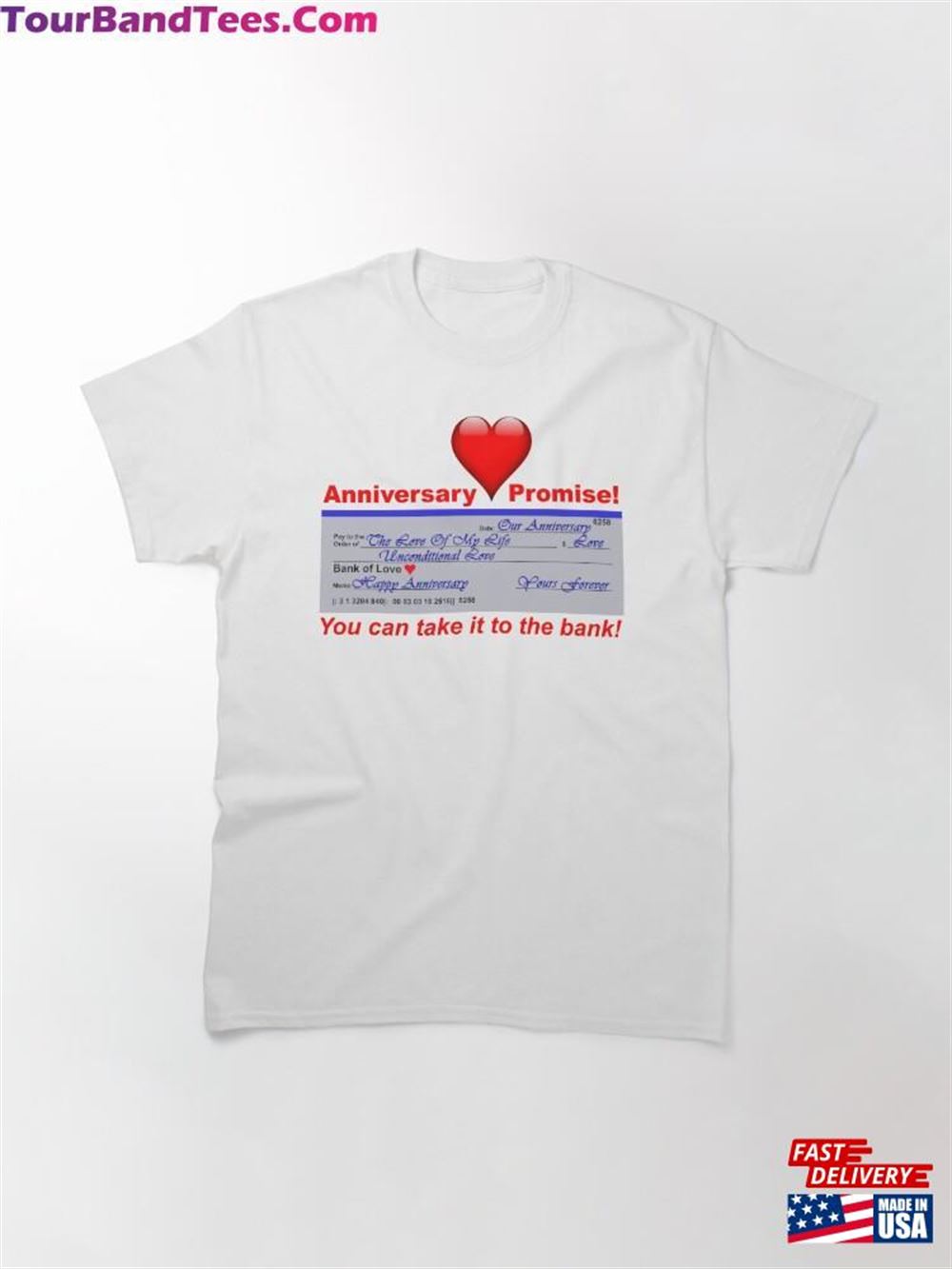 Anniversary Day Promise Love Check Classic T-Shirt Unisex 29Uf112738 – Utopia Fashion