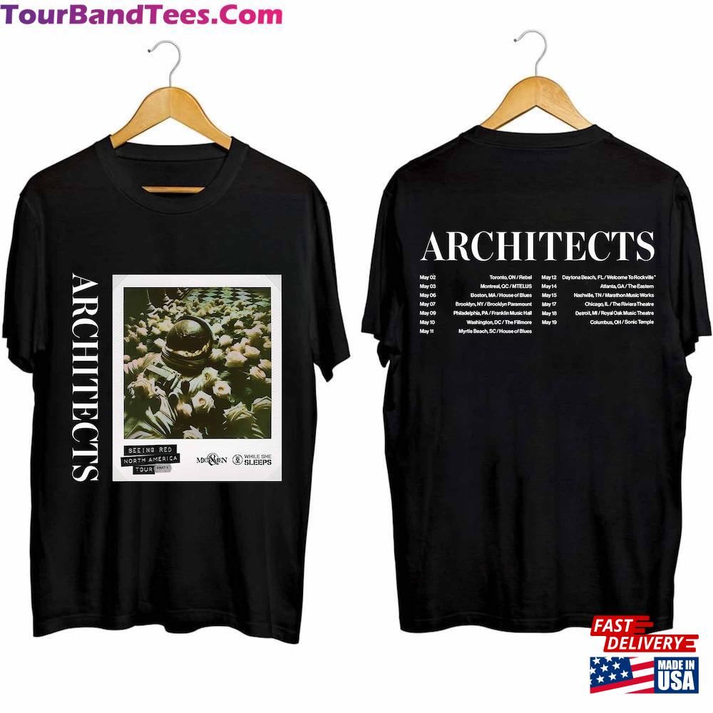 Architects Tour Shirt Seeing Red North American Concert T-Shirt Sweatshirt 29Uf116170 – Utopia Fashion