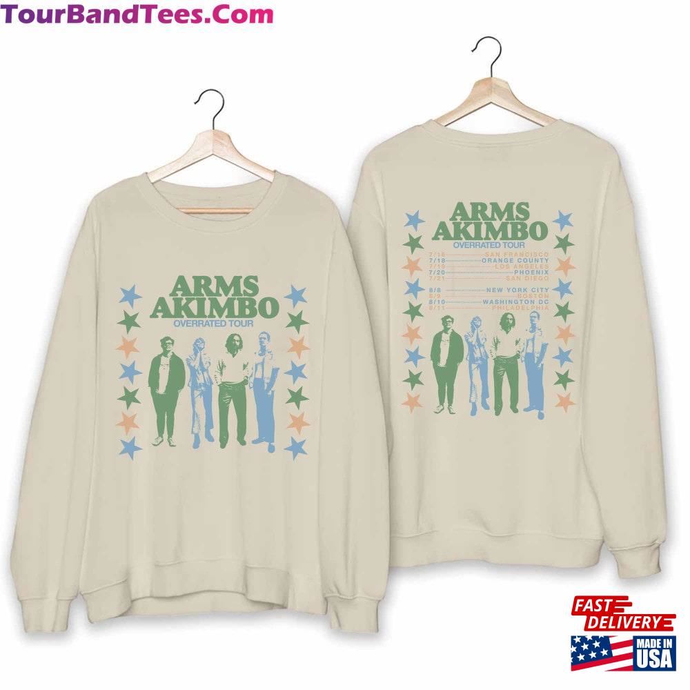 Arms Akimbo Overrated Tour Shirt Band Fan Hoodie T-Shirt 29Uf102934 – Utopia Fashion