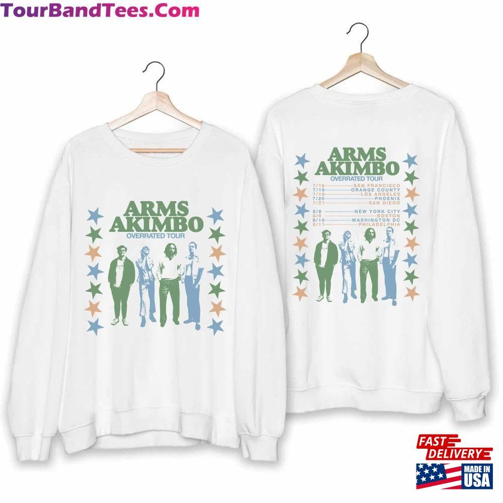 Arms Akimbo Overrated Tour Shirt Band Fan Hoodie T-Shirt 29Uf102934 – Utopia Fashion