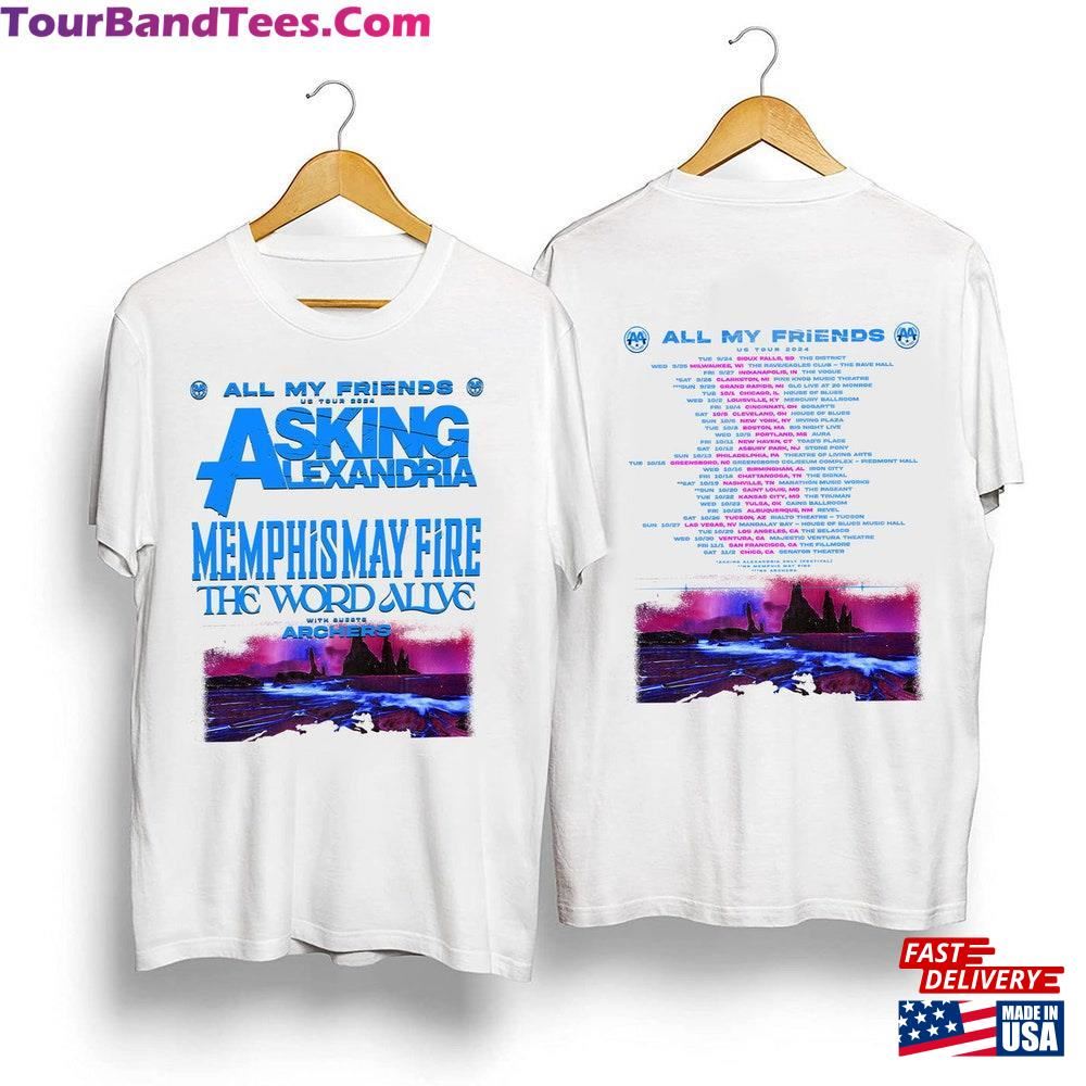 Asking Alexandria All My Friends Tour Shirt Concert Sweatshirt Unisex 29Uf117110 – Utopia Fashion