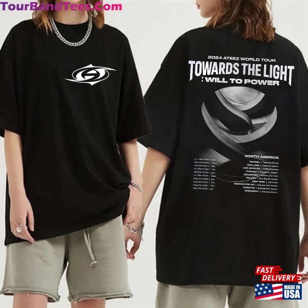 Ateez World Tour Towards The Light Will To Power Shirt Retro Kpop Hongjoong Mingi Classic Hoodie 29Uf102495 – Utopia Fashion