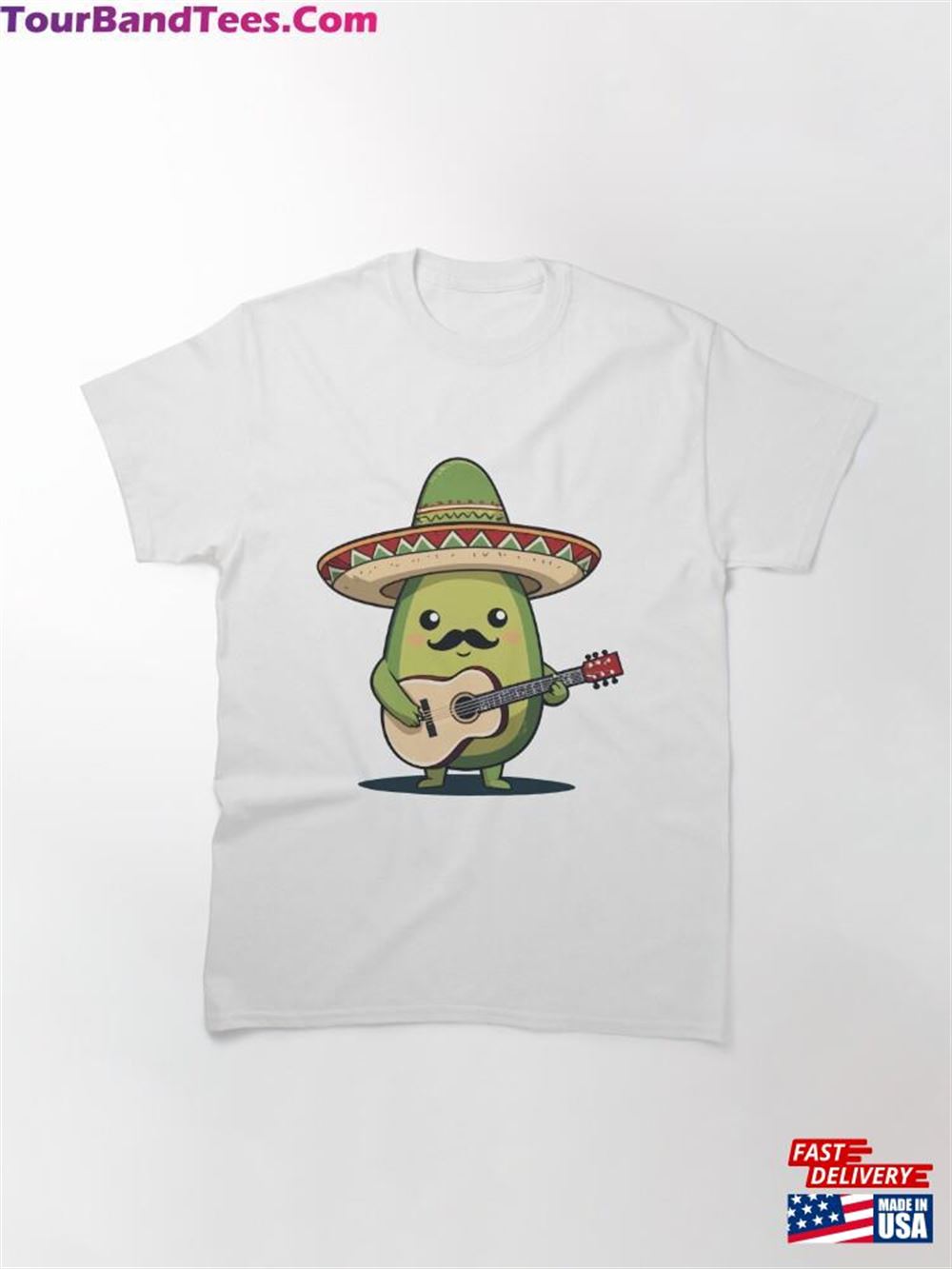 Avocado Mariachi Mexico Guitar Fiesta Classic T-Shirt 29Uf107110 – Utopia Fashion