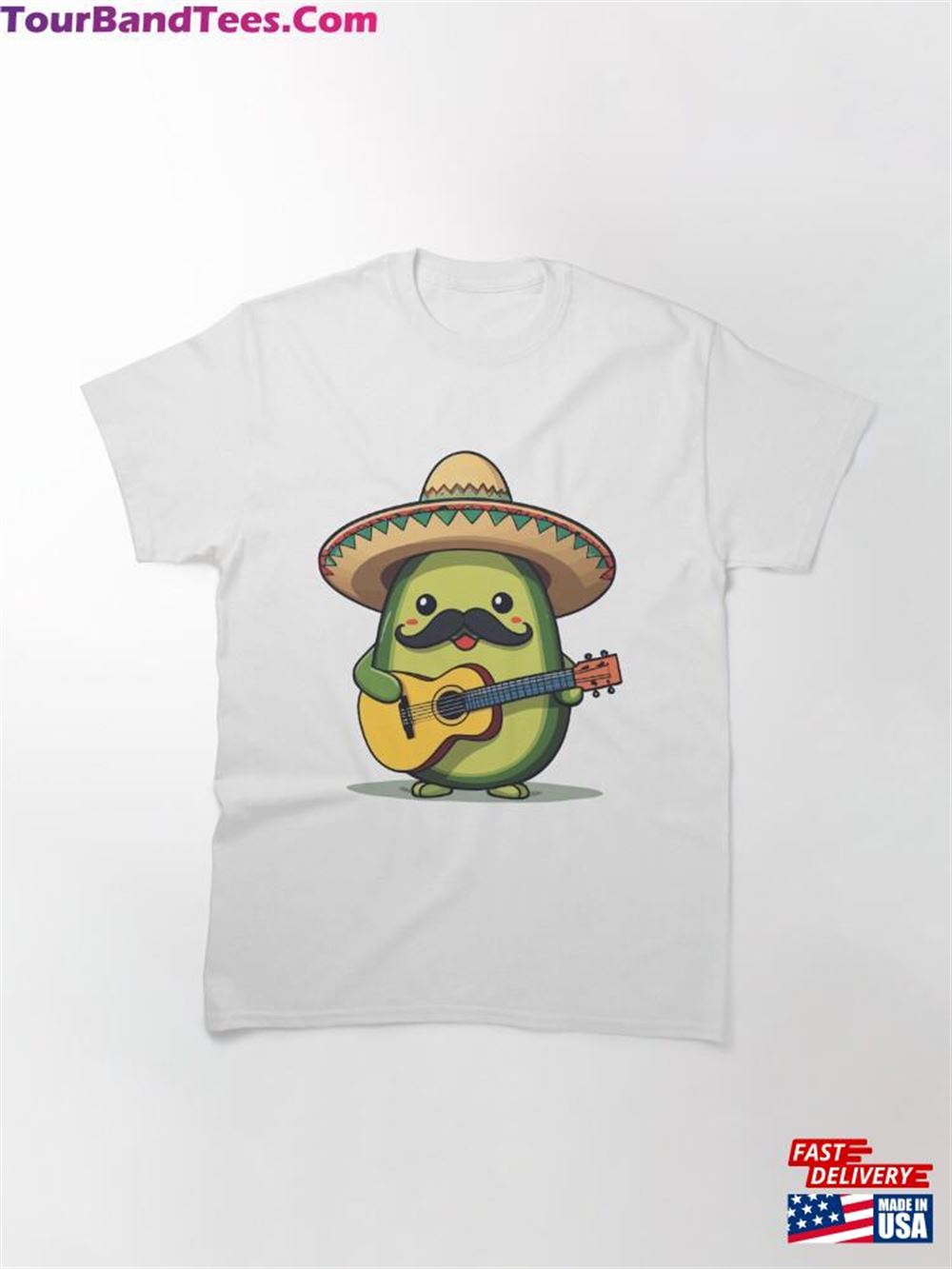 Avocado Mexican Mariachi Guitar Fiesta Classic T-Shirt 29Uf117474 – Utopia Fashion