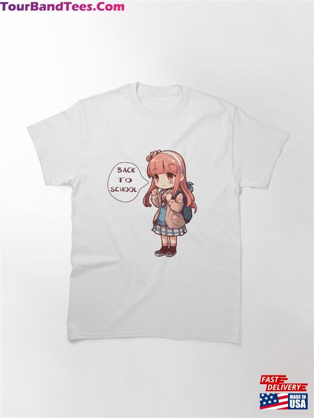 Back To School Beautiful Anime Girl With A Backpack Dolly Classic T-Shirt Hoodie 29Uf092095 – Utopia Fashion