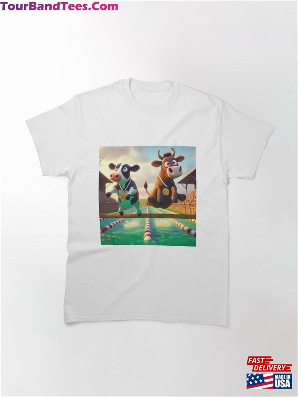 Backstroke Bovine Buddies Classic T-Shirt Unisex 29Uf096987 – Utopia Fashion