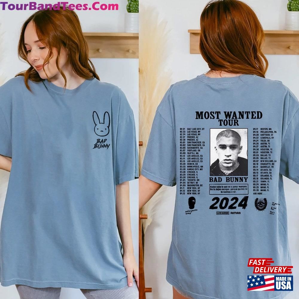 Bad Bunny Most Wanted Tour Shirt Tshirt Merch Sweatshirt T-Shirt 29Uf111907 – Utopia Fashion