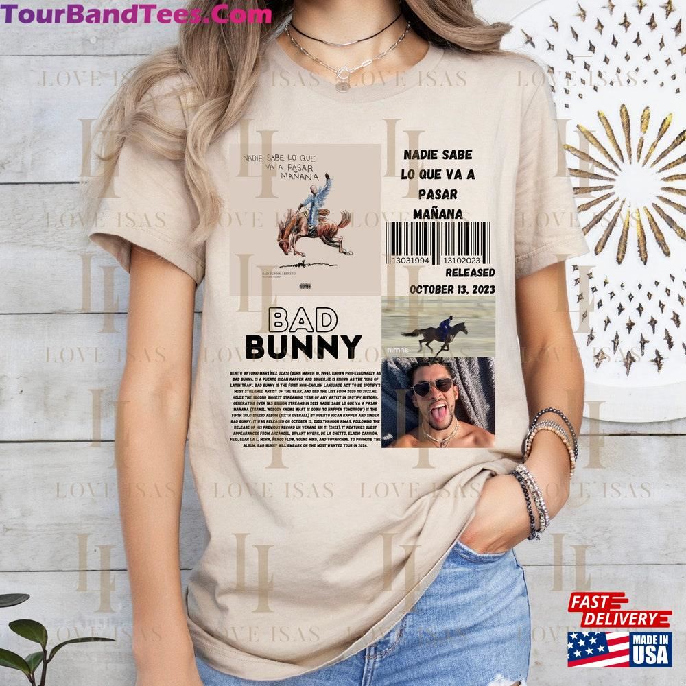 Bad Bunny Shirt Album Nadie Sabe Lo Que Va A Pasar Manana Sweatshirt Classic 29Uf115647 – Utopia Fashion