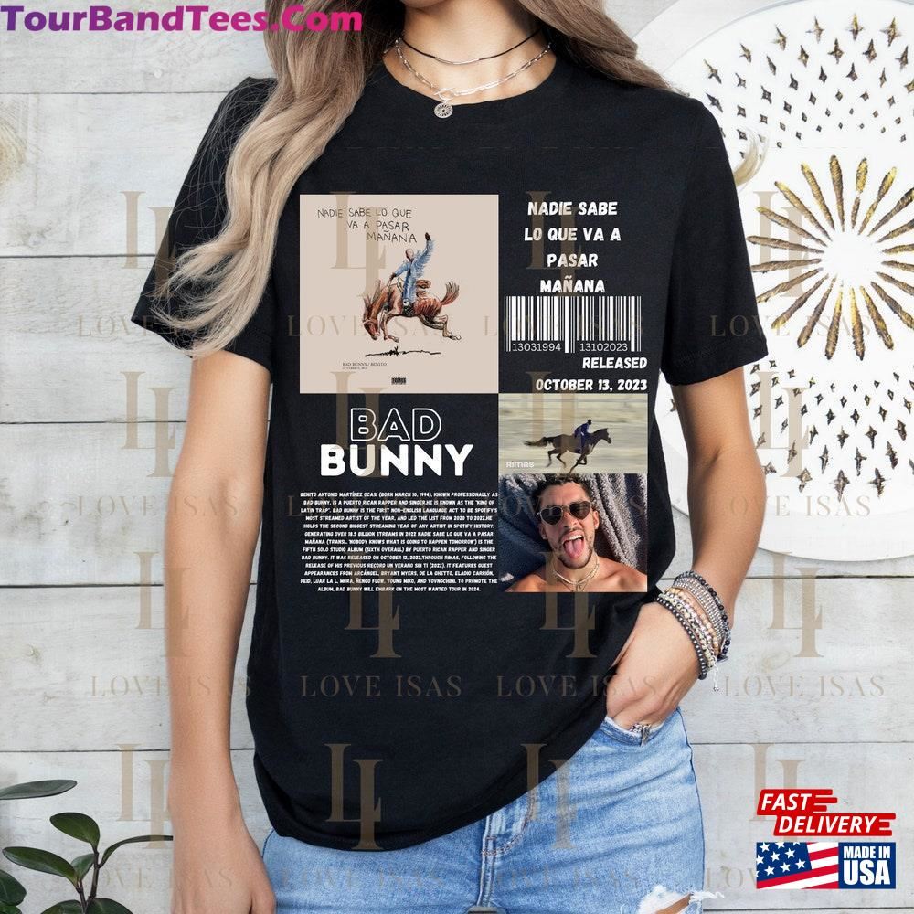 Bad Bunny Shirt Album Nadie Sabe Lo Que Va A Pasar Manana Sweatshirt Classic 29Uf115647 – Utopia Fashion