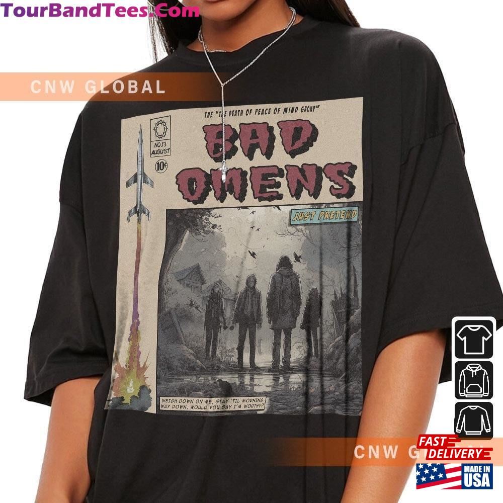 Bad Omens Comic Shirt 90S Vintage Merch Book Art The Death Of Peace Mind Album World Tour Ticket Graphic Unisex Tee V2 T-Shirt Sweatshirt 29Uf106300 – Utopia Fashion