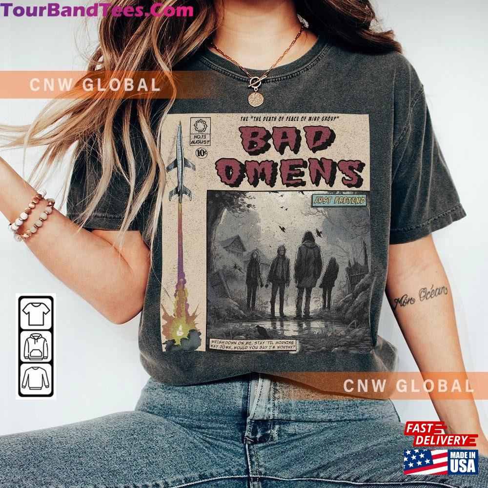 Bad Omens Comic Shirt 90S Vintage Merch Book Art The Death Of Peace Mind Album World Tour Ticket Graphic Unisex Tee V2 T-Shirt Sweatshirt 29Uf106300 – Utopia Fashion