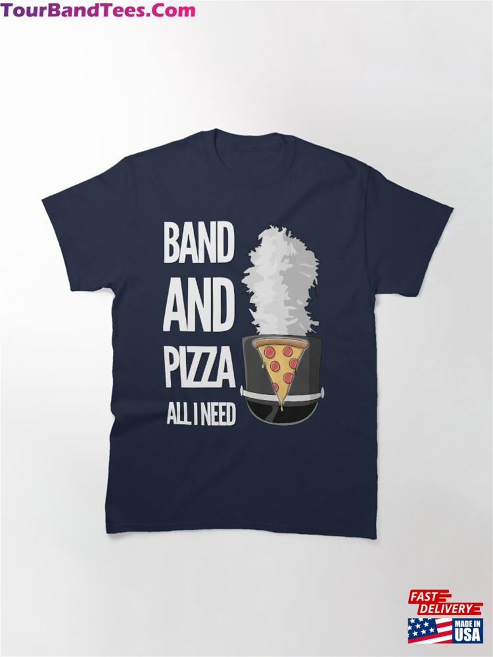 Band And Pizza Classic T-Shirt Sweatshirt 29Uf117506 – Utopia Fashion