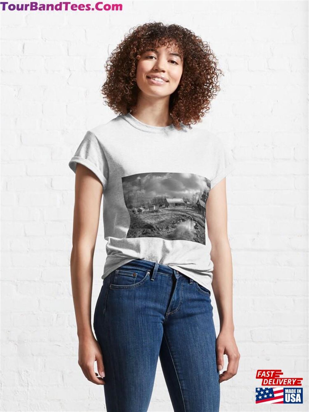 Barnyard Reflections Bw Classic T-Shirt Unisex Sweatshirt 29Uf097840 – Utopia Fashion