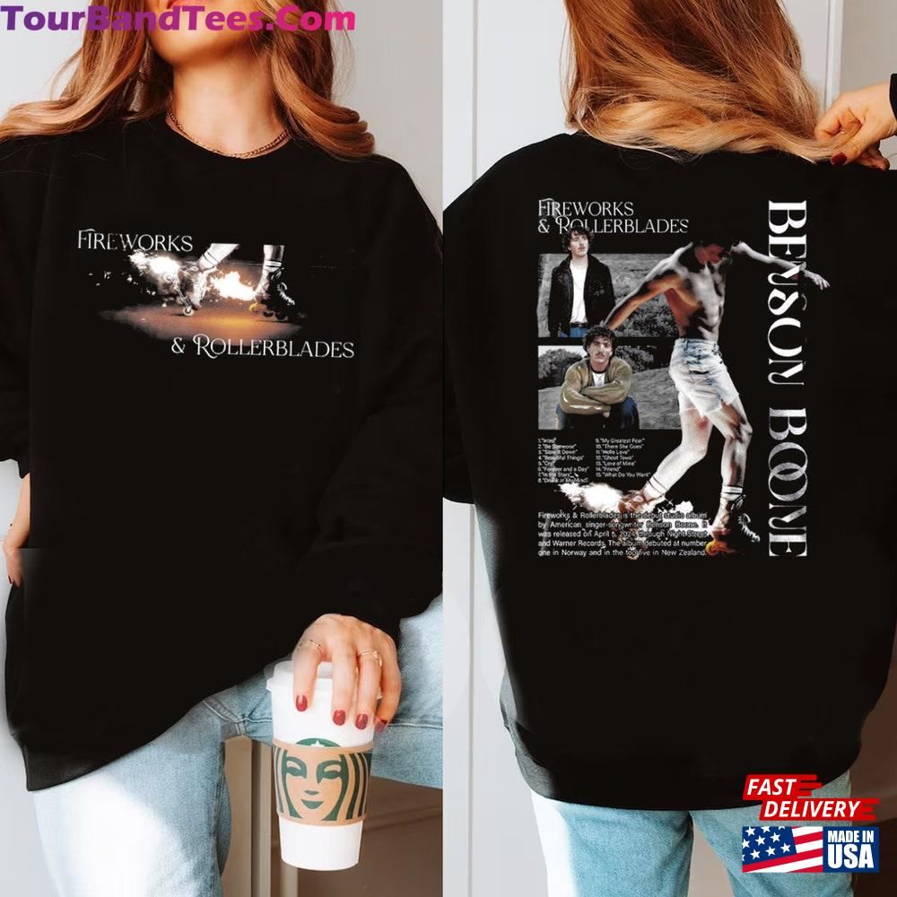 Benson Boone Fireworks And Rollerblades World Tour Unisex T Shirt T-Shirt Classic 29Uf096385 – Utopia Fashion