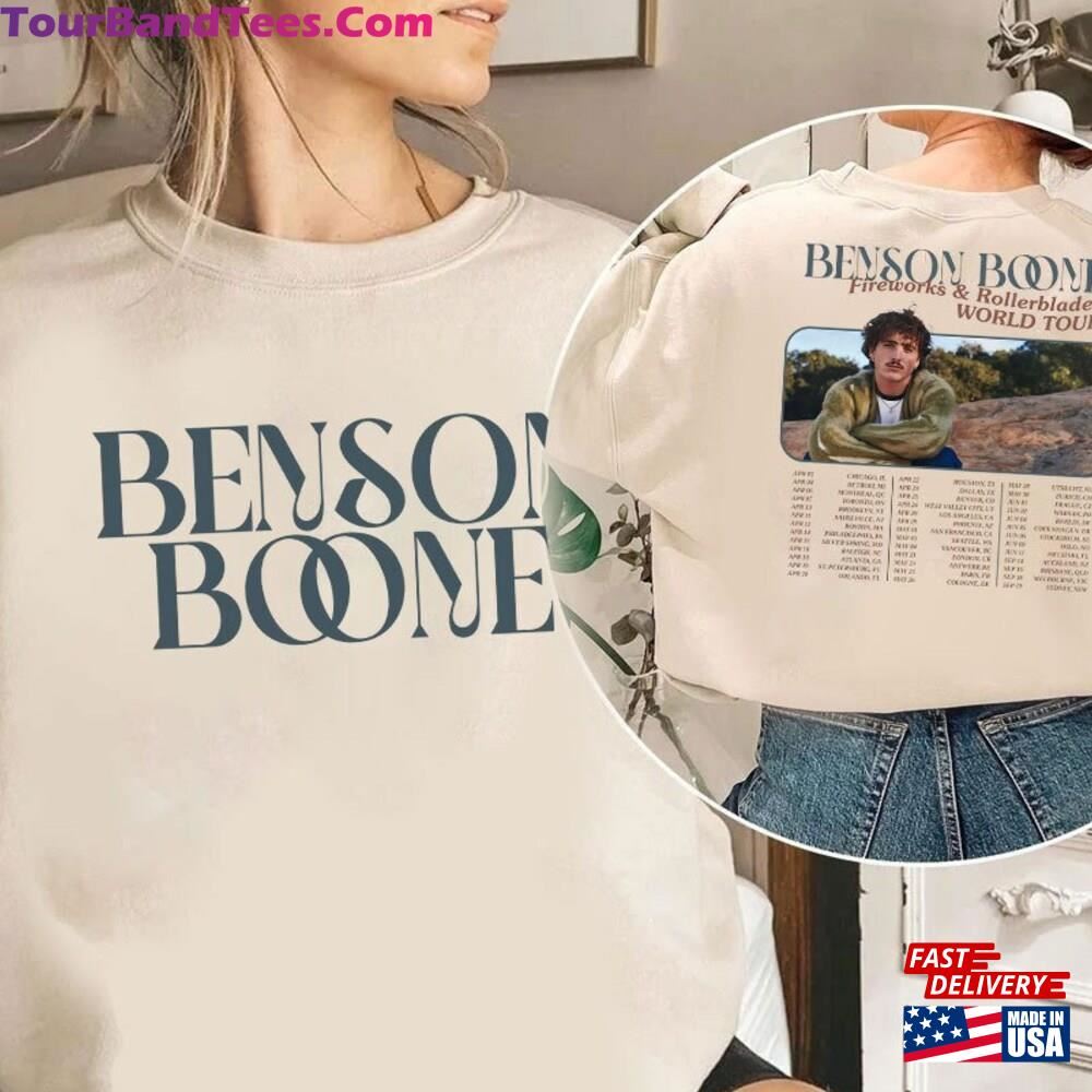 Benson Boone Fireworks And Rollerblades World Tour Shirt Concert Tee Beautiful Things Sweatshirt Hoodie 29Uf116228 – Utopia Fashion