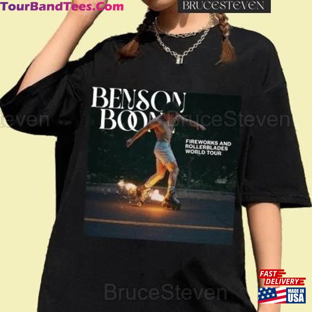 Benson Boone Fireworks And Rollerblades World Tour Shirt Concert Tee Music Hoodie T-Shirt 29Uf098039 – Utopia Fashion