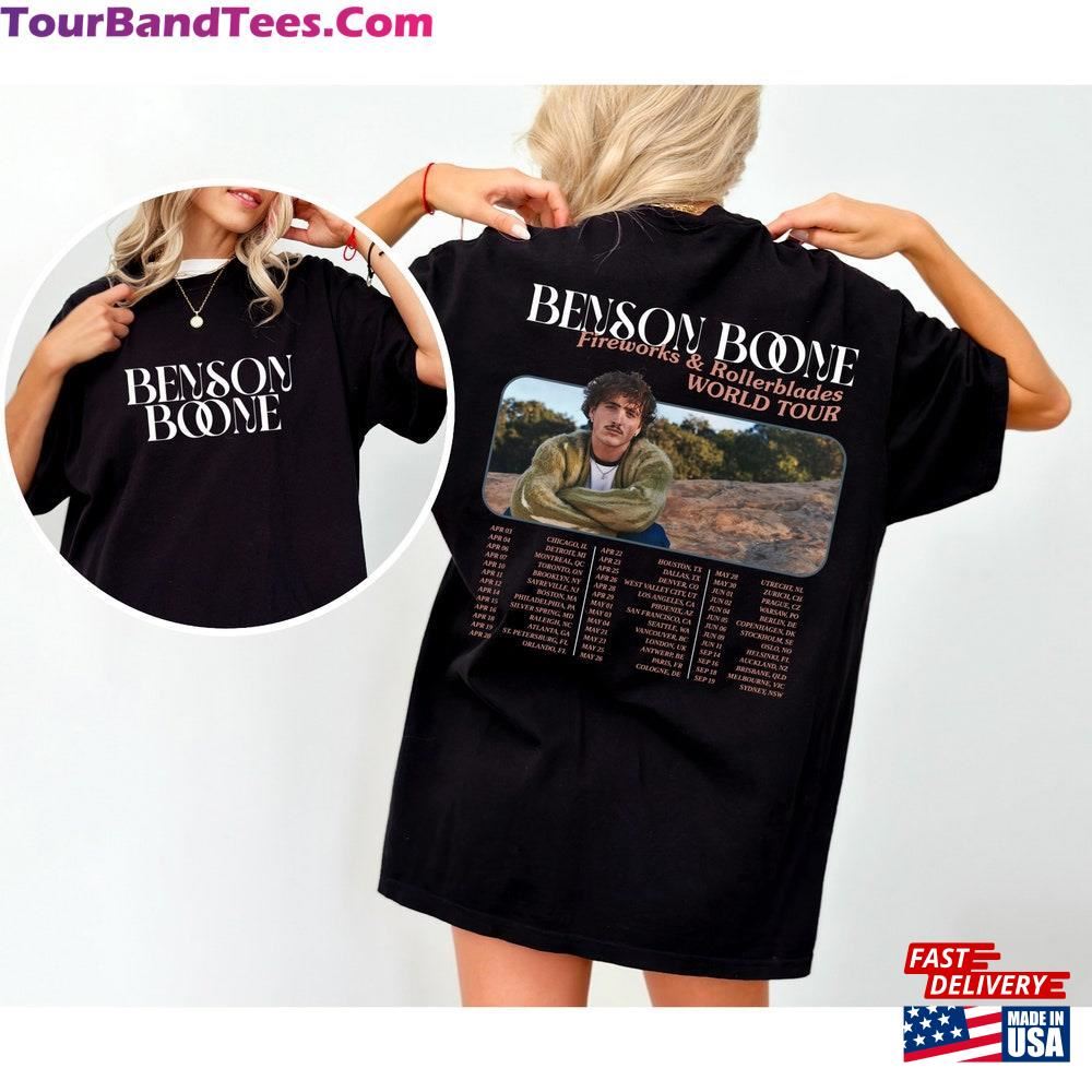 Benson Boone Shirt Fireworks And Rollerblades World Tour Merch Sweatshirt T-Shirt 29Uf102970 – Utopia Fashion