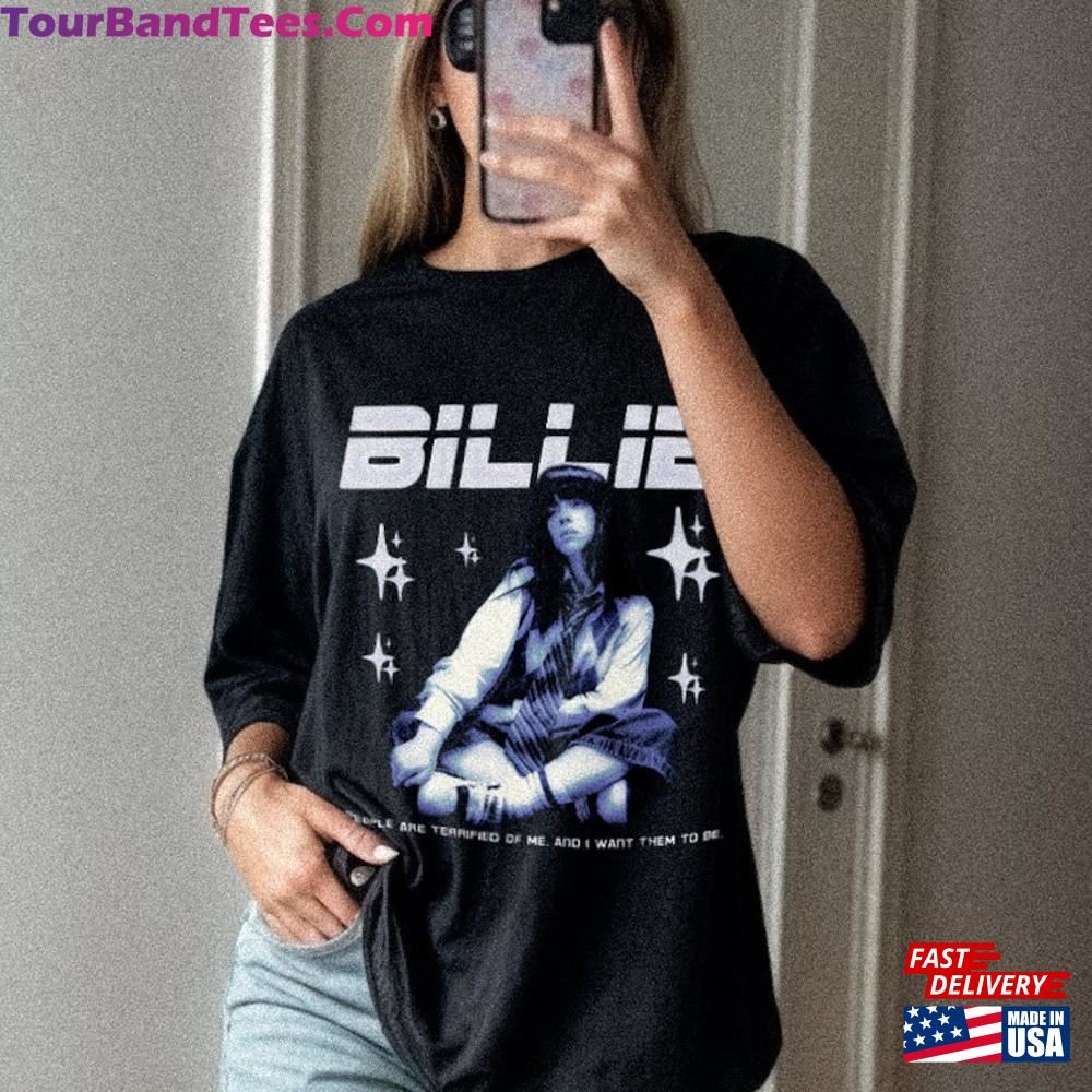 Billie Eilish Shirt Y2K Inspired Merch Tshirt Happier Than Ever Vintage Graphic Tee Cool Music Tour Gift For Fan 90S Aesthetic Top Classic Sweatshirt 29Uf096195 – Utopia Fashion