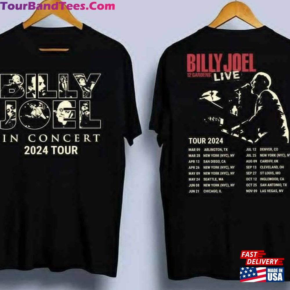 Billy Joel In Concert Music Tour Black T-Shirt Unisex 29Uf116871 – Utopia Fashion