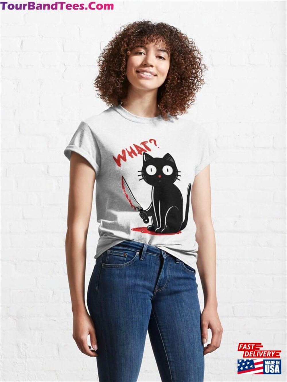 Black Cat What Classic T-Shirt Sweatshirt 29Uf092797 – Utopia Fashion