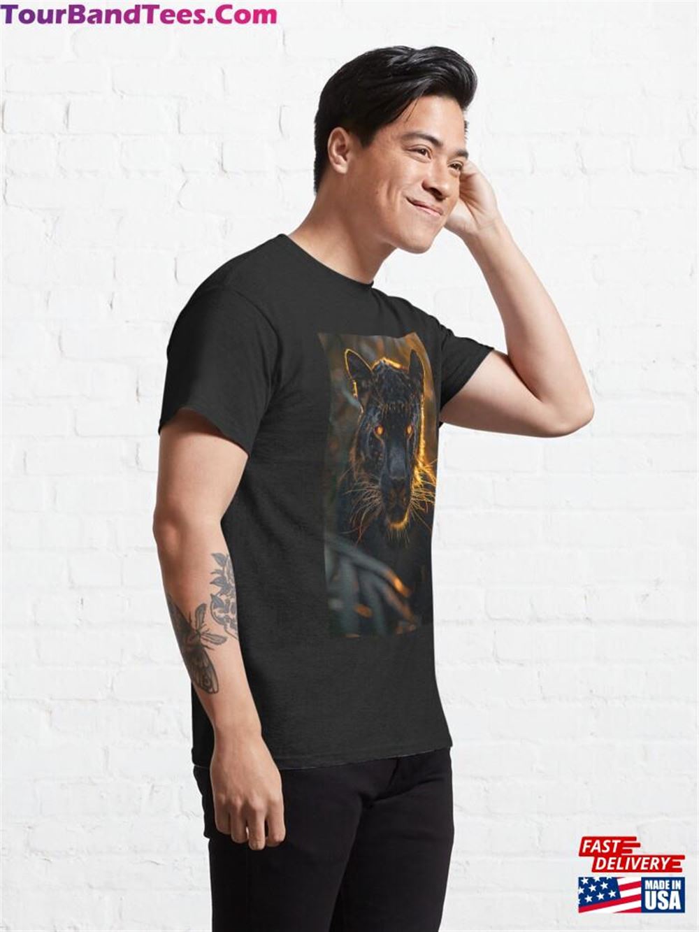 Black Hybrid Tiger Classic T-Shirt Unisex 29Uf116474 – Utopia Fashion