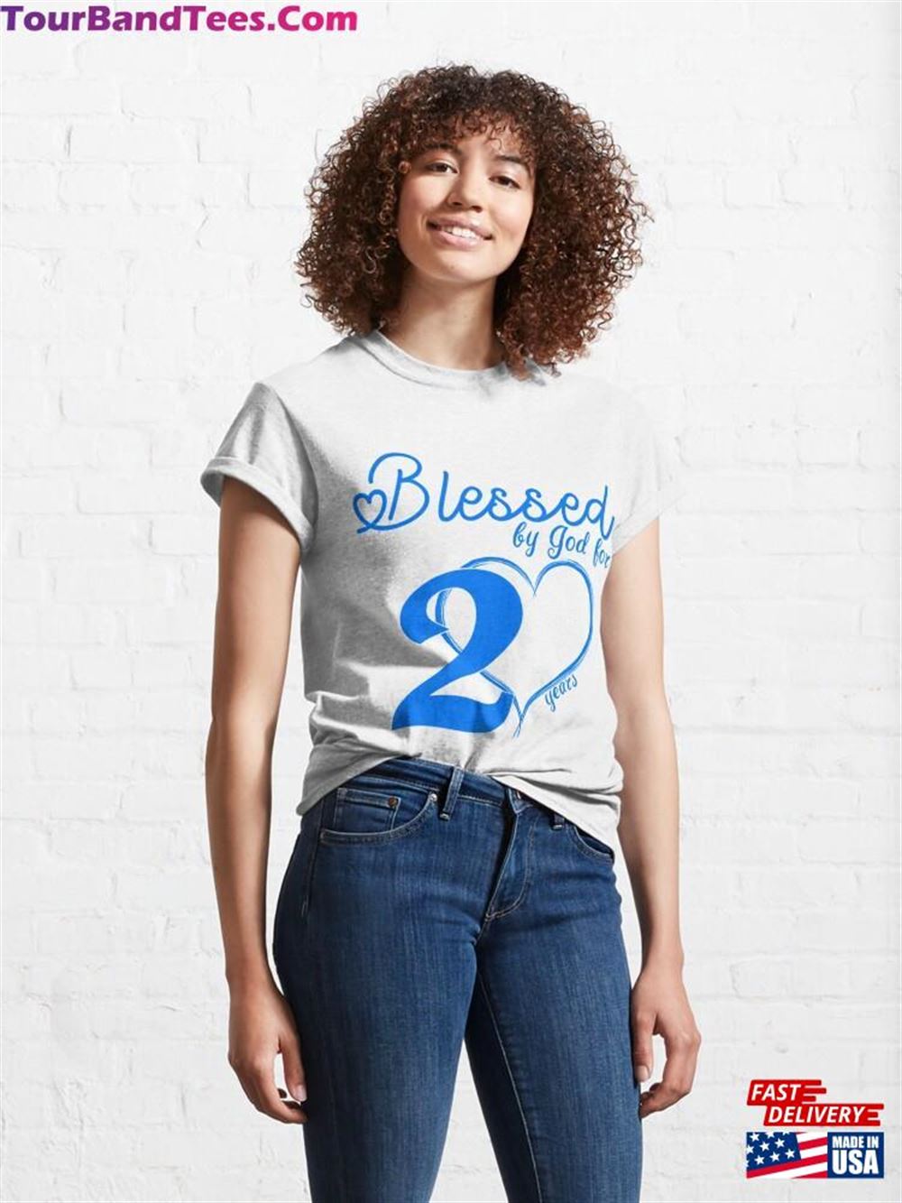 Blessed By God For Years Happy 20Th Birthday Youth Adult Girl And Boy Blue Gift Classic T-Shirt Hoodie 29Uf112688 – Utopia Fashion